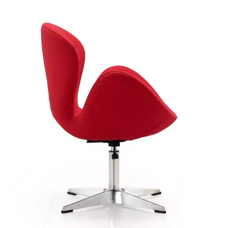 Set di 2 sedie girevoli regolabili in similpelle color lampone - Manhattan Comfort