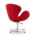 Set di 2 sedie girevoli regolabili in similpelle color lampone - Manhattan Comfort
