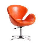 Set di 2 sedie girevoli regolabili in similpelle color lampone - Manhattan Comfort