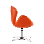 Set di 2 sedie girevoli regolabili in similpelle color lampone - Manhattan Comfort