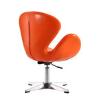 Set di 2 sedie girevoli regolabili in similpelle color lampone - Manhattan Comfort