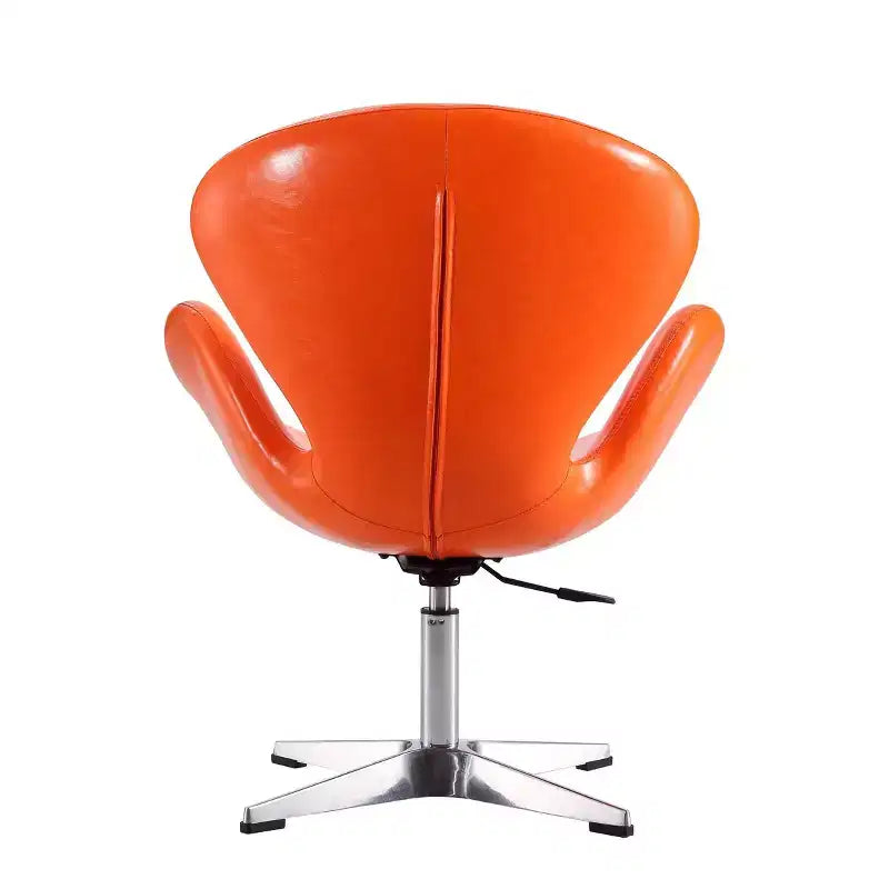 Set di 2 sedie girevoli regolabili in similpelle color lampone - Manhattan Comfort