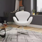 Set di 2 sedie girevoli regolabili in similpelle color lampone - Manhattan Comfort