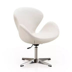 Set di 2 sedie girevoli regolabili in similpelle color lampone - Manhattan Comfort