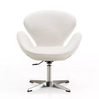 Set di 2 sedie girevoli regolabili in similpelle color lampone - Manhattan Comfort