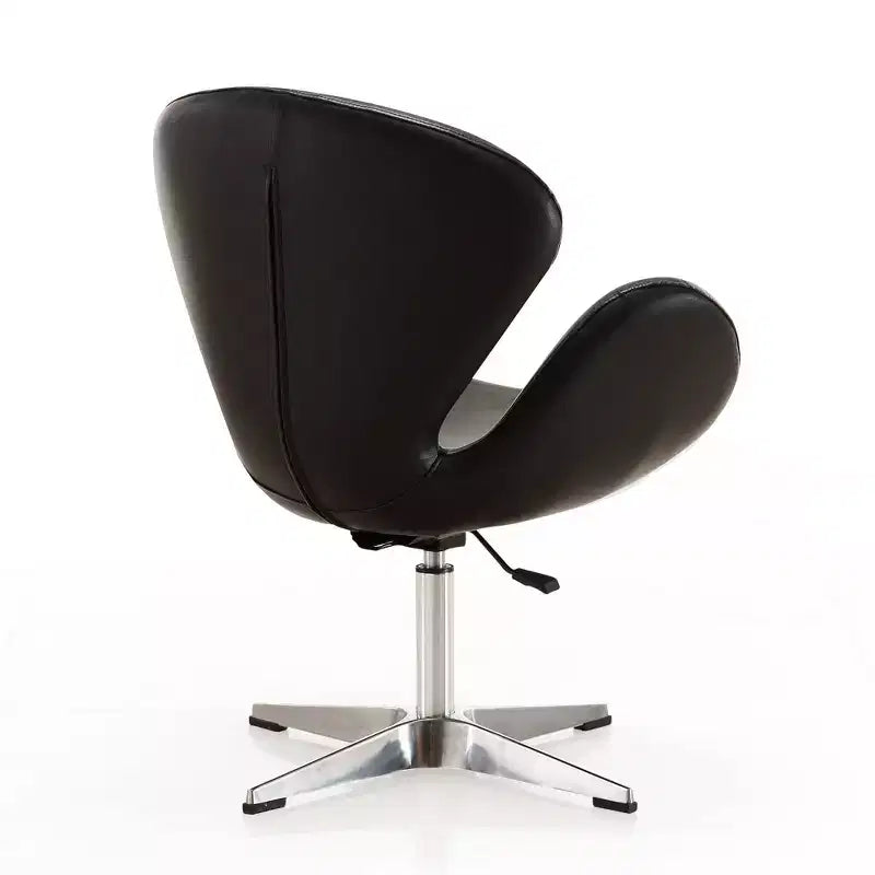 Set di 2 sedie girevoli regolabili in similpelle color lampone - Manhattan Comfort