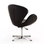 Set di 2 sedie girevoli regolabili in similpelle color lampone - Manhattan Comfort