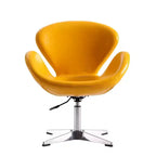 Set di 2 sedie girevoli regolabili in similpelle color lampone - Manhattan Comfort