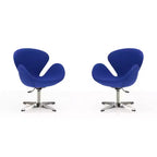 Set di 2 sedie girevoli regolabili in similpelle color lampone - Manhattan Comfort