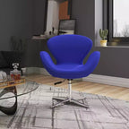 Set di 2 sedie girevoli regolabili in similpelle color lampone - Manhattan Comfort