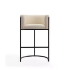 Set di 2 sgabelli da bar in metallo imbottiti Cosmopolitan - Manhattan Comfort
