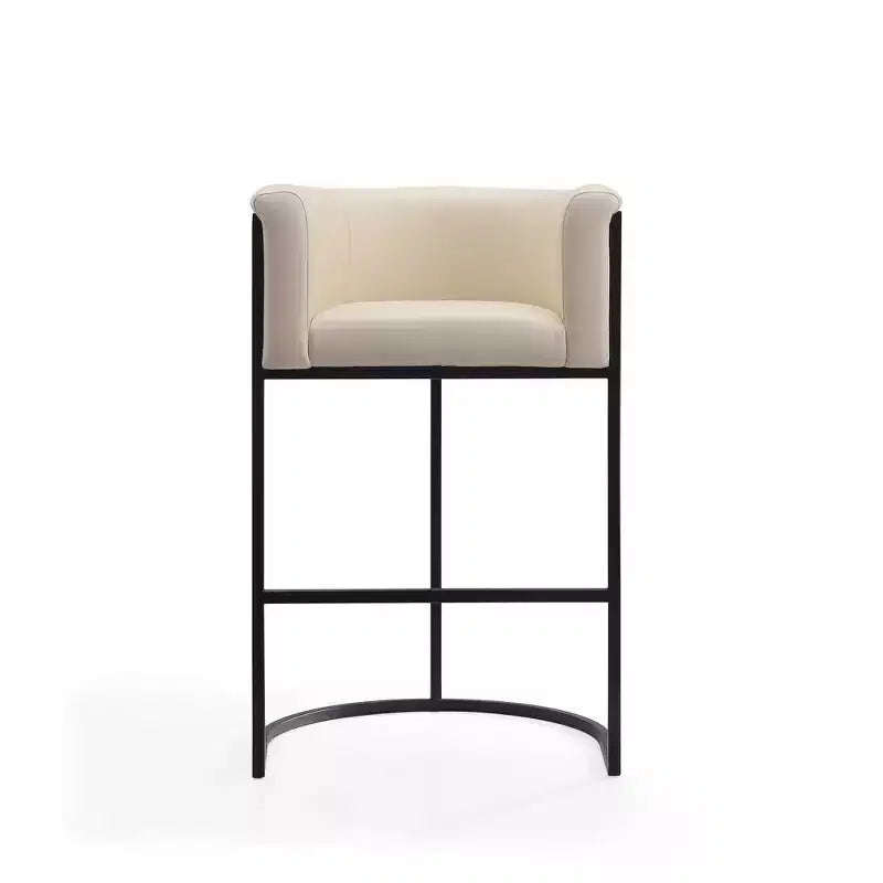 Set di 2 sgabelli da bar in metallo imbottiti Cosmopolitan - Manhattan Comfort