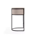 Set di 2 sgabelli da bar in metallo imbottiti Cosmopolitan - Manhattan Comfort