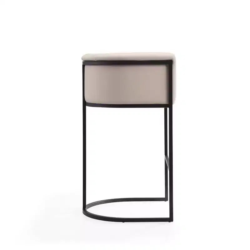 Set di 2 sgabelli da bar in metallo imbottiti Cosmopolitan - Manhattan Comfort