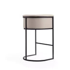 Set di 2 sgabelli da bar in metallo imbottiti Cosmopolitan - Manhattan Comfort