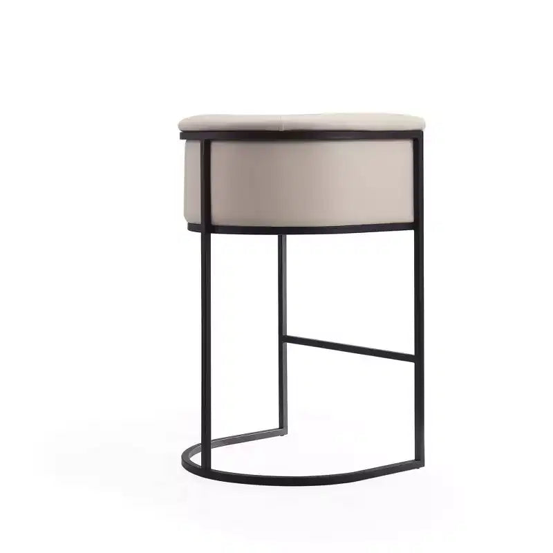 Set di 2 sgabelli da bar in metallo imbottiti Cosmopolitan - Manhattan Comfort