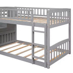 Letto a castello ModernLuxe con scaletta e due cassetti (due letti singoli)
