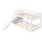 Letto a castello ModernLuxe con scaletta e due cassetti (due letti singoli)