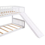 Letto a castello ModernLuxe con scaletta e due cassetti (due letti singoli)