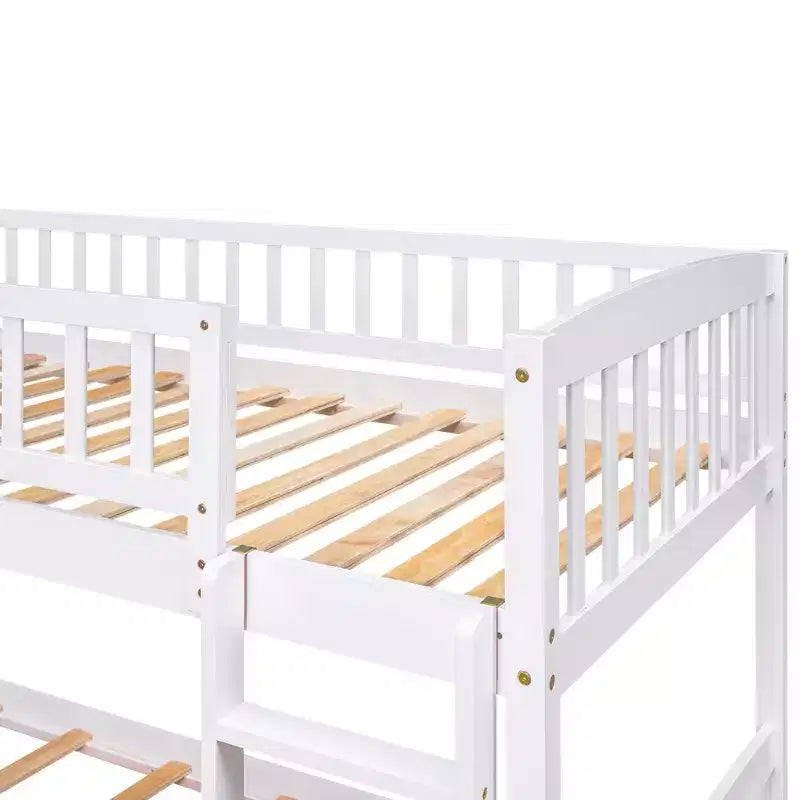 Letto a castello ModernLuxe con scaletta e due cassetti (due letti singoli)