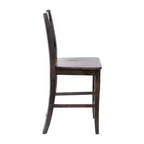Flash Furniture Gwendolyn Set di 2 Sgabelli da Bar Moderni in Legno Massello di Grado Commerciale Stile Fattoria Altezza Bancone