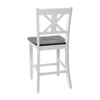 Flash Furniture Gwendolyn Set di 2 Sgabelli da Bar Moderni in Legno Massello di Grado Commerciale Stile Fattoria Altezza Bancone