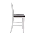 Flash Furniture Gwendolyn Set di 2 Sgabelli da Bar Moderni in Legno Massello di Grado Commerciale Stile Fattoria Altezza Bancone
