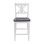 Flash Furniture Gwendolyn Set di 2 Sgabelli da Bar Moderni in Legno Massello di Grado Commerciale Stile Fattoria Altezza Bancone