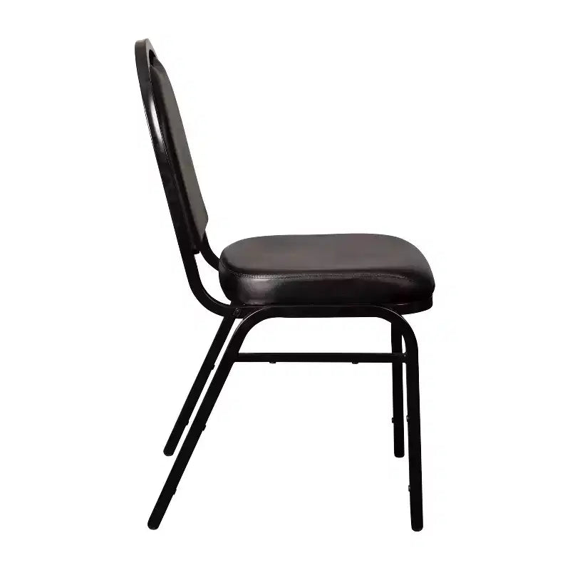 Flash Furniture Serie HERCULES Set di 4 sedie impilabili per banchetti, con schienale a cupola, capacità di 227 kg, con telaio in metallo, per uso commerciale