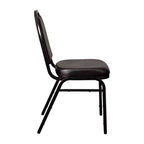 Flash Furniture Serie HERCULES Set di 4 sedie impilabili per banchetti, con schienale a cupola, capacità di 227 kg, con telaio in metallo, per uso commerciale