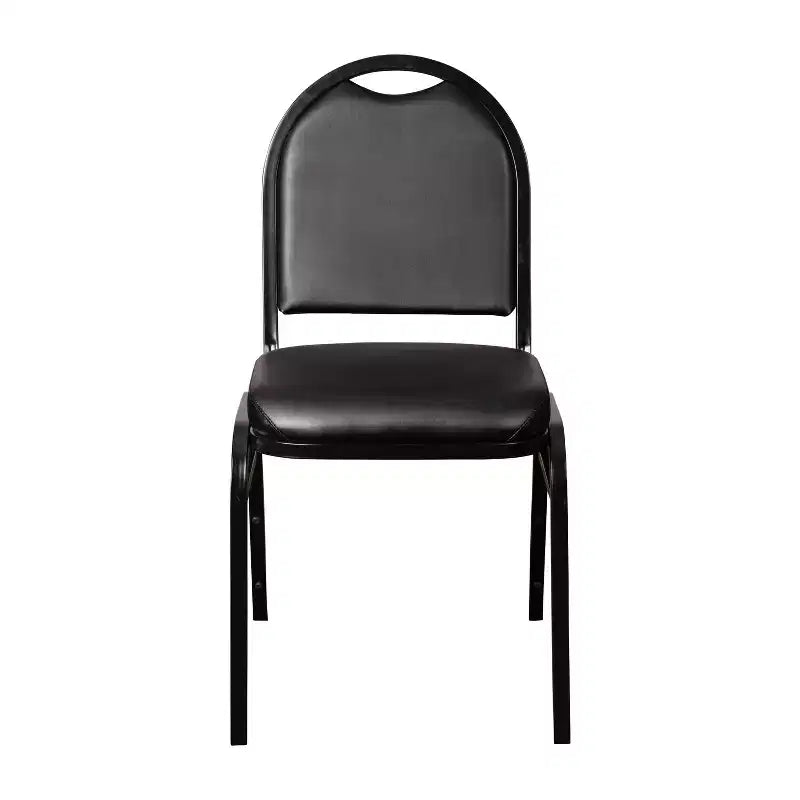 Flash Furniture Serie HERCULES Set di 4 sedie impilabili per banchetti, con schienale a cupola, capacità di 227 kg, con telaio in metallo, per uso commerciale