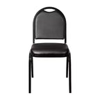 Flash Furniture Serie HERCULES Set di 4 sedie impilabili per banchetti, con schienale a cupola, capacità di 227 kg, con telaio in metallo, per uso commerciale