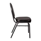 Flash Furniture Serie HERCULES Set di 4 sedie impilabili per banchetti, con schienale a cupola, capacità di 227 kg, con telaio in metallo, per uso commerciale