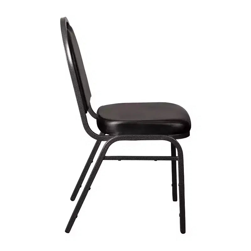 Flash Furniture Serie HERCULES Set di 4 sedie impilabili per banchetti, con schienale a cupola, capacità di 227 kg, con telaio in metallo, per uso commerciale