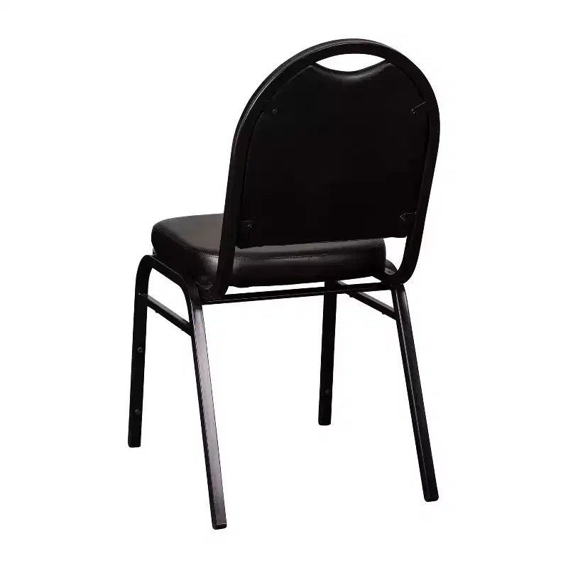 Flash Furniture Serie HERCULES Set di 4 sedie impilabili per banchetti, con schienale a cupola, capacità di 227 kg, con telaio in metallo, per uso commerciale