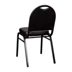 Flash Furniture Serie HERCULES Set di 4 sedie impilabili per banchetti, con schienale a cupola, capacità di 227 kg, con telaio in metallo, per uso commerciale