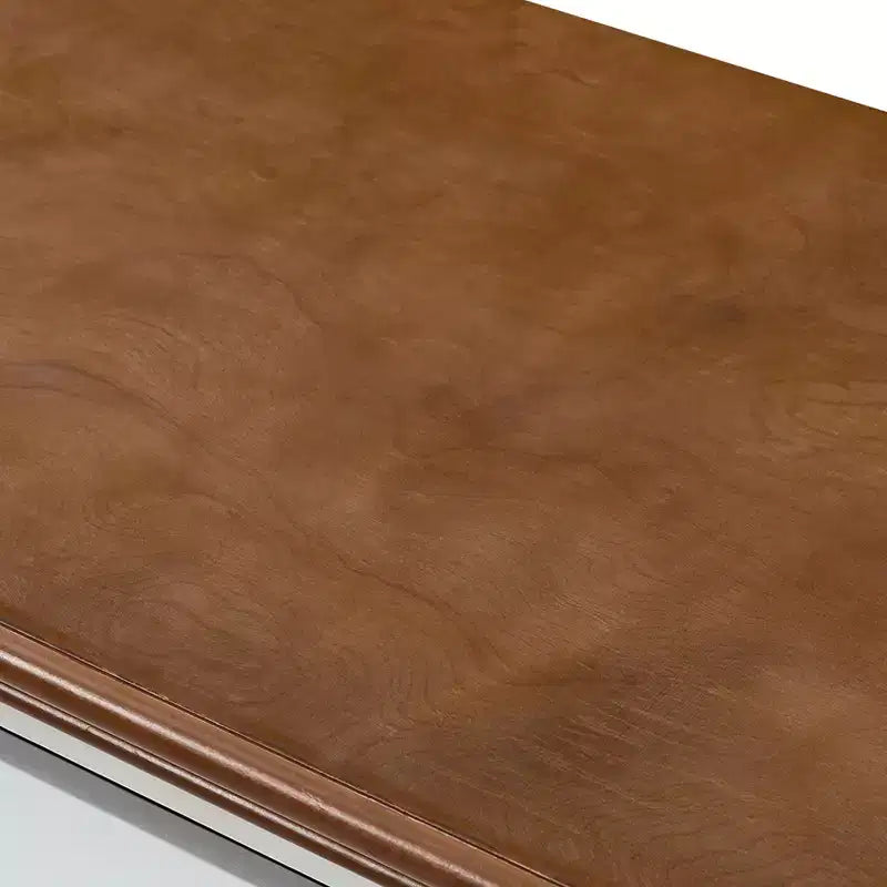 Credenza tradizionale Rick a 3 cassetti larga 58'' con gambe in legno massello | KARAT HOME