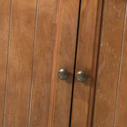 Credenza tradizionale Rick a 3 cassetti larga 58'' con gambe in legno massello | KARAT HOME