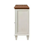 Credenza tradizionale Rick a 3 cassetti larga 58'' con gambe in legno massello | KARAT HOME