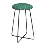 Maritza Lisa Retro Pink Leaf Counter Height Barstool - Deny Designs
