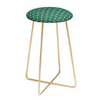 Sgabello da bar altezza bancone con foglie rosa retrò Maritza Lisa - Deny Designs