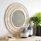 Specchio da parete a raggiera Bamboo - Olivia & May