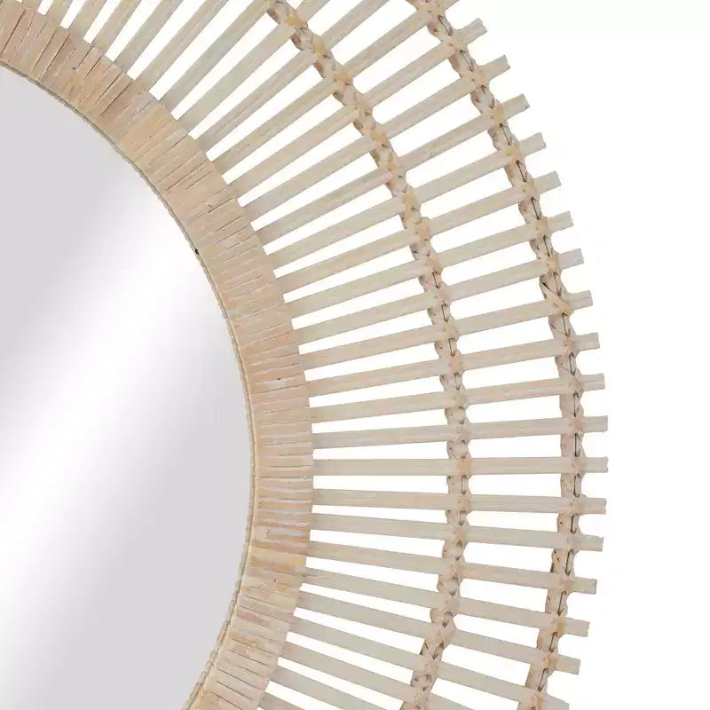Specchio da parete a raggiera Bamboo - Olivia & May
