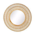 Specchio da parete a raggiera Bamboo - Olivia & May