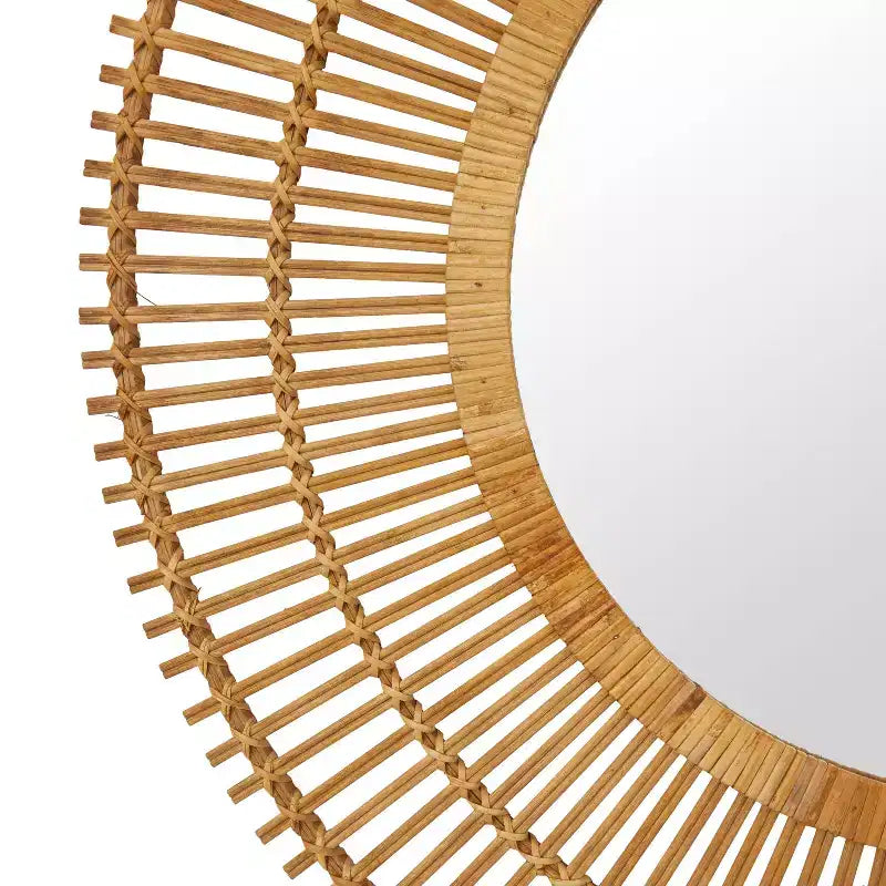 Specchio da parete a raggiera Bamboo - Olivia & May