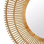 Specchio da parete a raggiera Bamboo - Olivia & May