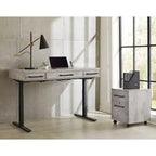 Scrivania Mason Modern Wood Laminate da ufficio elettronica Sit/Stand - Martin Furniture