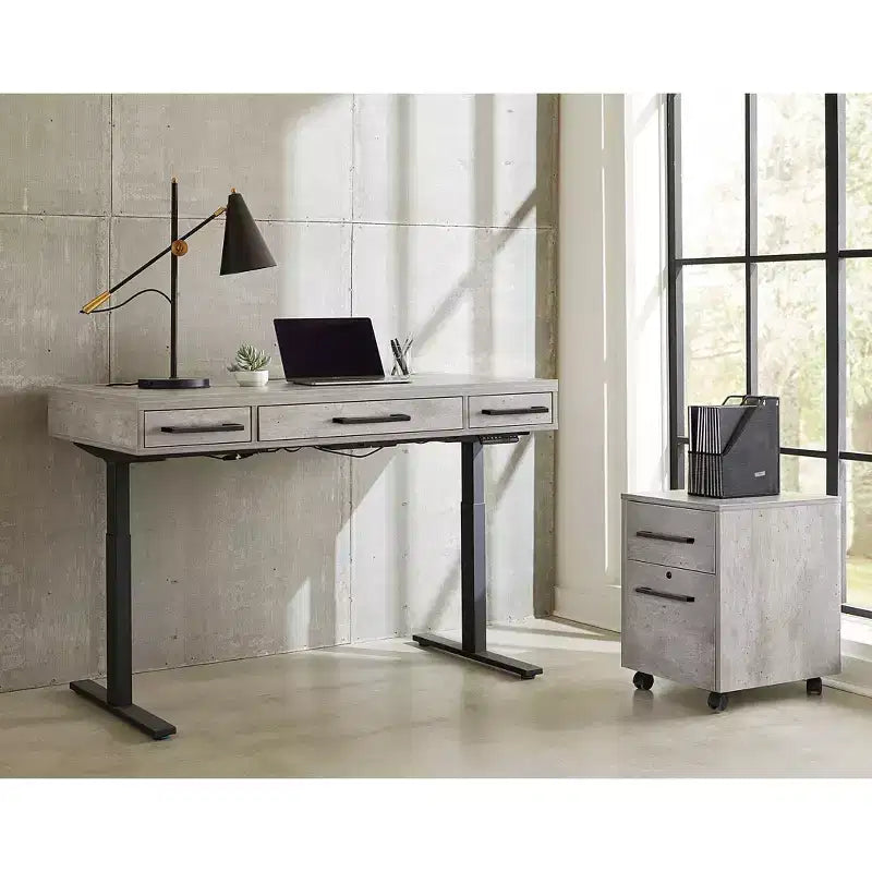 Scrivania Mason Modern Wood Laminate da ufficio elettronica Sit/Stand - Martin Furniture