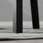 HOMCOM Set di 2 Sedie da Pranzo in Stile Fattoria Moderno, Sedie da Cucina in Legno con Schienale a Croce, Struttura Solida, Mobili per Soggiorno e Sala da Pranzo, Nero