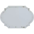 Noble Park Arch Specchio Decorativo da Parete Rettangolare Moderno Glam, Cornice in Legno Effetto Foglia Argento Lucido, Larghezza 28", per Bagno, Camera da Letto, Soggiorno, Casa